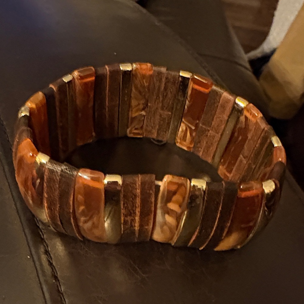 Talbots Brown and Gold Bracelet